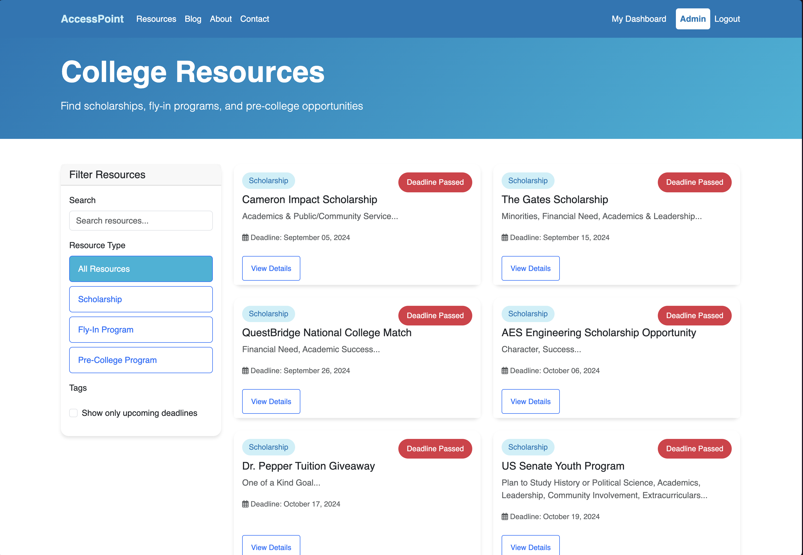 Resources Section